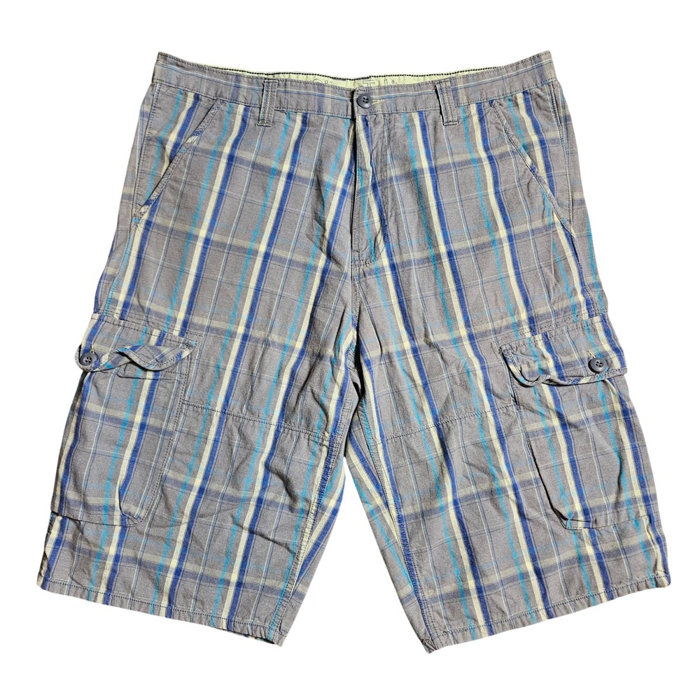 Levi's SilverTab Mens Plaid Cargo Shorts 38 Cotton Relaxed Streetwear Retro Y2K‎